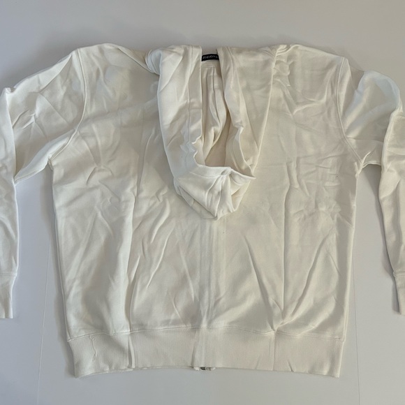 Naked Wardrobe White Oversized The Zip Up Hoodie size - XL - Picture 3 of 8